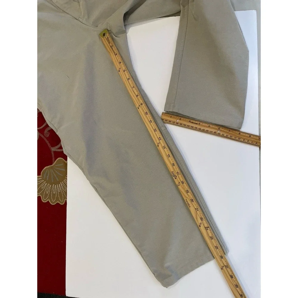 Lululemon ABC Pant Men 36x26‎ Beige Tapered 5 Pocket Commuter Golf Relaxed Fit